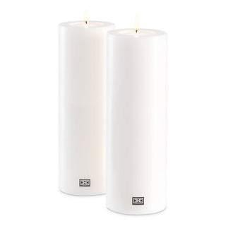 Eichholtz - Hampton Bay - Nederland - Artificial Candle ø 12 x H. 35 cm white set of 2 white